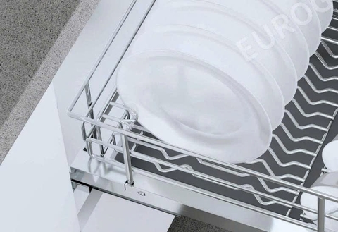 Giá Xoong Nồi, Bát Đĩa Đa Năng INOX 304 Nan Oval EPV6090F (EPO7390VX) Eurogold
