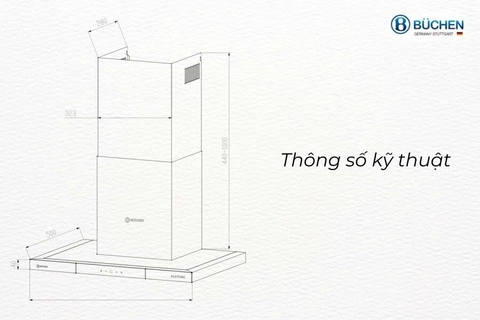 Máy hút mùi Buchen BU87DWK