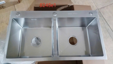 Chậu rửa bát inox 2 hố GROB GS304-8245E1