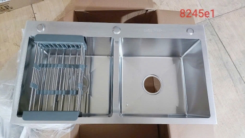 Chậu rửa bát inox 2 hố GROB GS304-8245E1