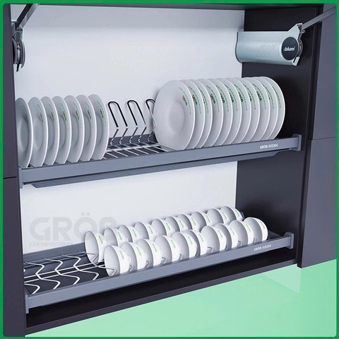 Giá Bát Cố Định Grob GO304 - H170 Inox SUS304 Nan Oval