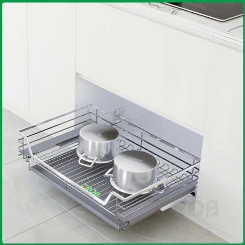 KỆ ĐỰNG XOONG NỒI INOX SUS304 NAN DẸT GROB GB304-90