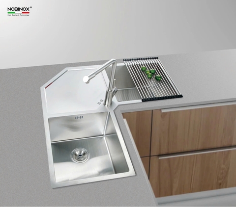 CHẬU RỬA BÁT 2 HỐ NOBINOX LIKEN NL700