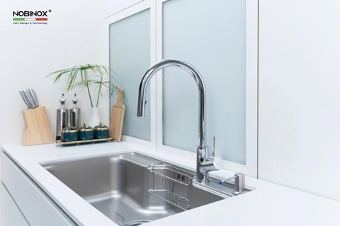 VÒI RỬA BÁT DÂY RÚT NOBINOX LOFT NX533