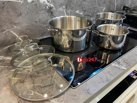 Bộ nồi inox EUROGOLD EN2533