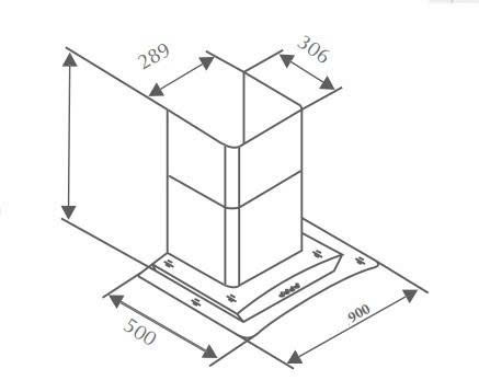 Máy hút mùi kính cong Canzy CZ 9990S