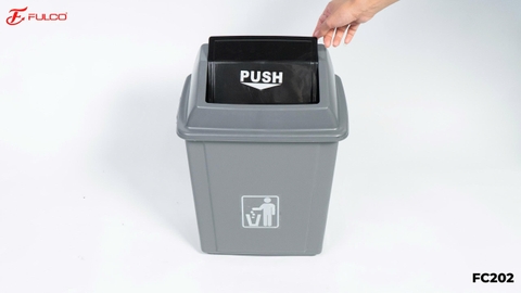 THÙNG RÁC ĐÔI GẮN CÁNH RAY GIẢM CHẤN FULCO FC202