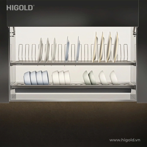 Giá đựng bát đĩa cố định 2 tầng Higold 401151w 700mm