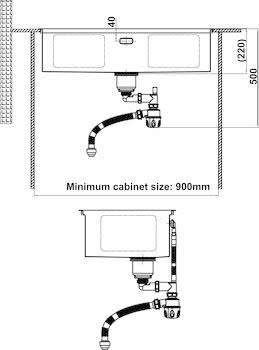 CHẬU INOX Hafele WS R0 HS24-SSN1S-8644_SILVER 567.24.477