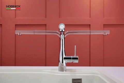 Vòi Rửa Bát Dây Rút NOBINOX JAPA NX996 - Tặng bộ nồi 4 món