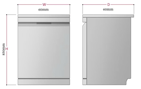 Máy rửa bát độc lập LG LDN14BLA5