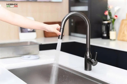 VÒI RỬA BÁT DÂY RÚT NOBINOX AQUA NX664D