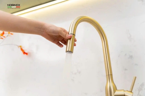 VÒI RỬA BÁT DÂY RÚT NOBINOX AQUA NX663V