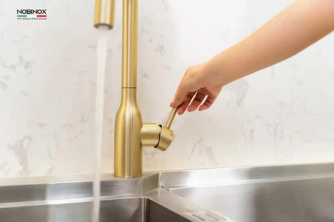 VÒI RỬA BÁT DÂY RÚT NOBINOX AQUA NX663V