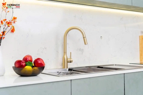 VÒI RỬA BÁT DÂY RÚT NOBINOX AQUA NX663V