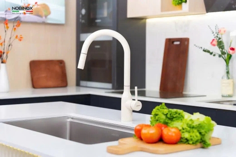 Vòi Rửa Bát Dây Rút Nobinox AQUA NX661B