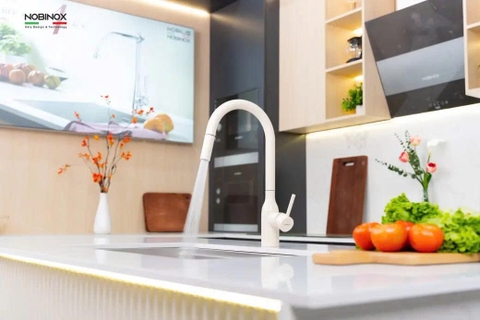 VÒI RỬA BÁT DÂY RÚT NOBINOX AQUA NX661B