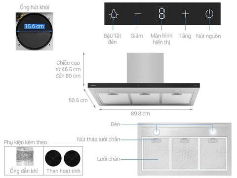 Máy hút mùi áp tường Panasonic FV-TX9ADSYUE