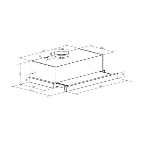 Máy hút mùi âm tủ Canzy CZ H1470AT