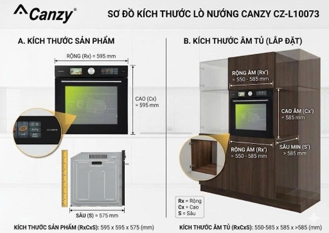 Lò nướng âm tủ Canzy CZ-L10073