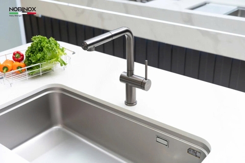 VÒI RỬA BÁT DÂY RÚT NOBINOX BIANCO NX603