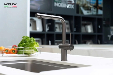 VÒI RỬA BÁT DÂY RÚT NOBINOX BIANCO NX603