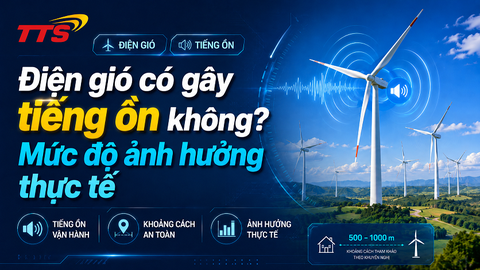 Điện gió có gây tiếng ồn không? Mức độ ảnh hưởng thực tế