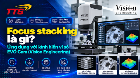 Focus stacking là gì? Ứng dụng với kính hiển vi số EVO Cam