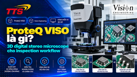 ProteQ VISO là gì? 3D digital stereo microscope cho inspection workflow
