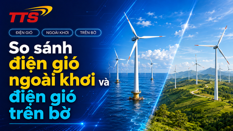 So sánh điện gió ngoài khơi và điện gió trên bờ