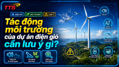 Tác động môi trường của dự án điện gió cần lưu ý gì?