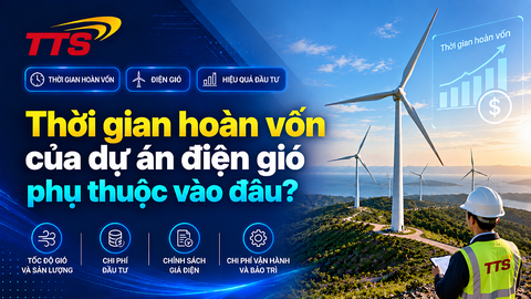 Thời gian hoàn vốn của dự án điện gió phụ thuộc vào đâu?