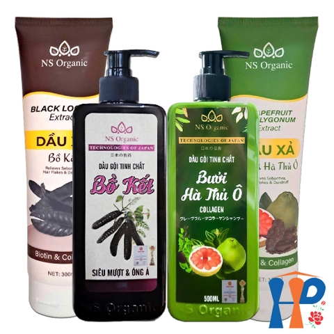 Cặp Gội Xả thảo dược NS Organic Herbal Shampoo & Conditioner 800ml