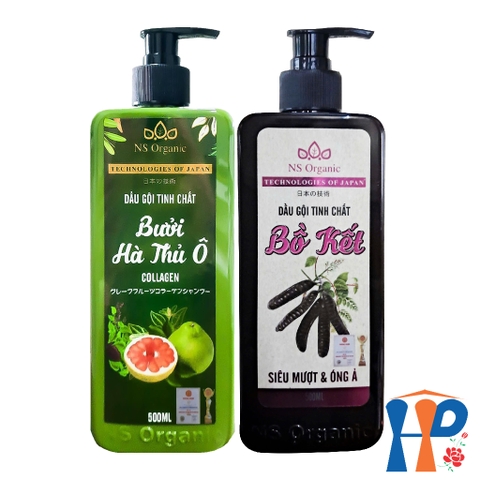 Dầu gội thảo dược NS Organic Herbal Shampoo 500ml (bồ kết, bưởi hà thủ ô)