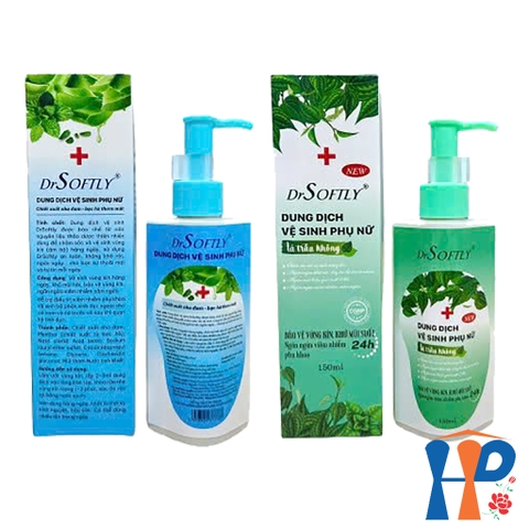 Dung dịch vệ sinh phụ nữ DrSoftly Feminine Hygiene Solution 150ml (nha đam bạc hà, lá trầu không)