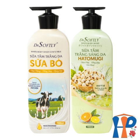 Sữa Tắm Trắng Da Drsoftly White Body Wash 700ml