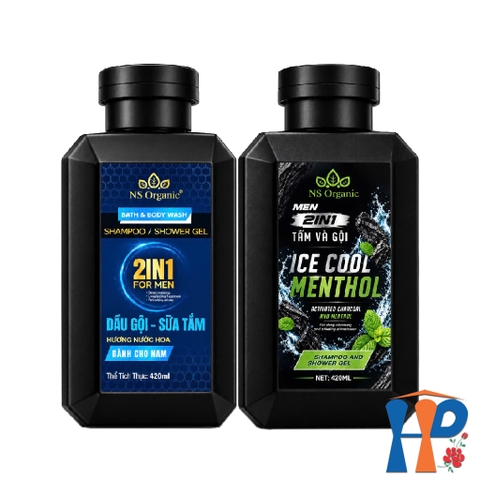 Tắm gội nam NS Organic Men 2 in 1 Shampoo & Shower Gel 420ml