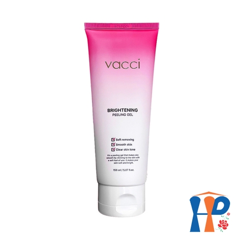 Tẩy tế bào chết Vacci Brightening Peeling Gel 150gr (làm sạch sâu, tái tạo và trẻ hóa da)