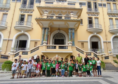 Our field trip to the HCMC Fine Arts Museum was a success