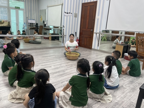 Kinder Captains had great fun learning what a rhythm is