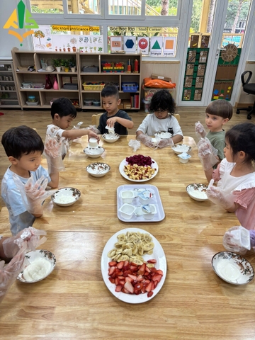 Our Kindergarten and K2 kids became little chefs today as they celebrated Women's Day with Kids Can Cook!