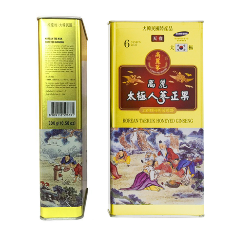 Hồng sâm củ tẩm mật ong Daedong - 300g - 7 củ