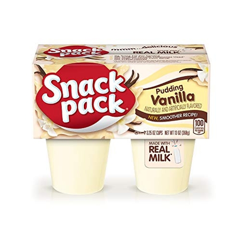 Váng Sữa Pudding Snack Pack Mỹ Vị Vani, Lốc 4 Hộp X 92G ( 6M+)