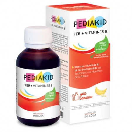 Siro Pediakid Bổ Sung Sắt + Vitamin B Nội Địa Pháp, 125Ml (6M+)