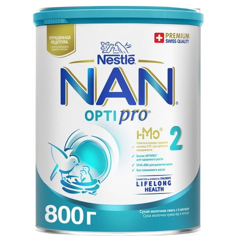 Sữa Bột NAN Optipro Số 2 Nga 800G (6-12M)