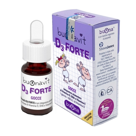 Buonavit D3 Forte bổ sung Vitamin D, DHA, Vitamin E cho bé (0M+)