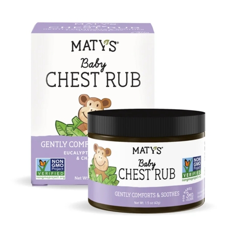 Dầu Bôi Ấm Ngực Maty's All Natural Baby Chest Rub, 43g (3M+)