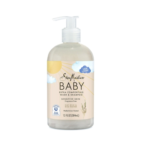 Dầu Tắm Gội Cho Bé SheaMoisture Baby Sữa Yến Mạch & Nước Gạo Cho Da Nhạy Cảm, 384ML