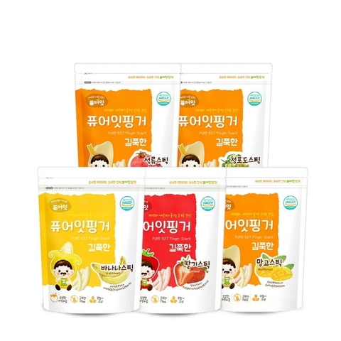 Bánh Gạo Hữu Cơ Naebro Pure Eat Hàn Quốc Hình Que 30G (7M+)