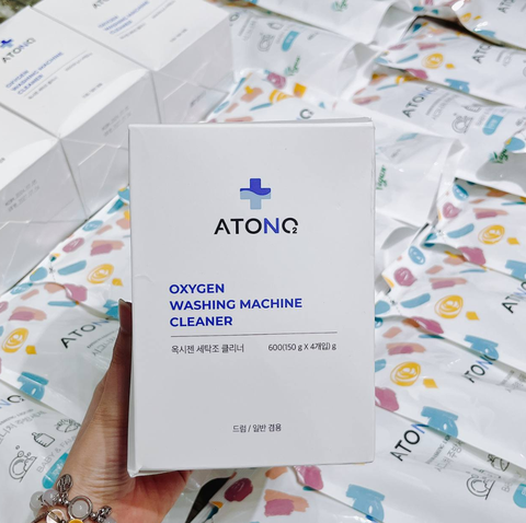 Bột tẩy rửa lồng máy giặt an toàn Oxygen Atono2 150g x 4 gói (hộp)